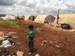Idlib, a crowded IDP camp