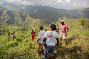 Aid Drops In Remote Areas Of Haiti