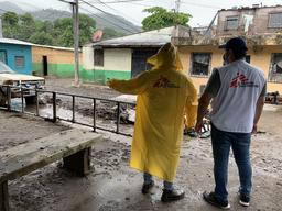 Emergency intervention for storm Amanda in San Salvador