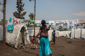 Living conditions in Lushagala displacement camp