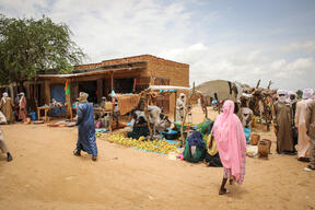 Sudanese refugees from Darfur living in eastern Chad