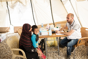 Mosul : chamakor and "U2" Hassansham IDP camps