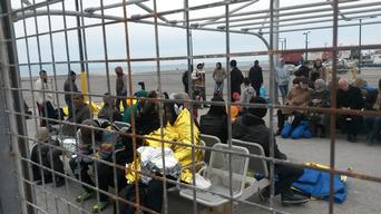 Migrants arriving in Kos
