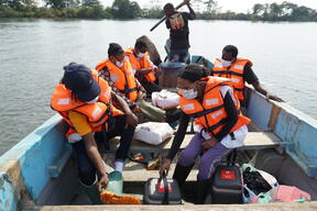Cholera vaccination campaign in Enyenge, Southwest Cameroon