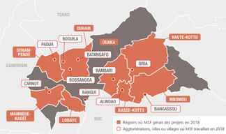 MSF projects in Central African Republic, 2018 - FR