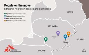 MAP High Res - MIGRANT PUSHBACK | Lithuania Belarus Border