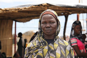 A returnee from Sudan at Zero Transit Centre in Renk