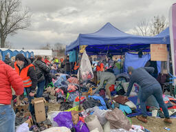 Medyka border crossing point, Poland