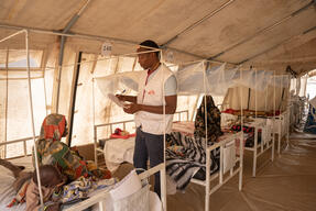 MSF clinic in camp Ecole in Adré, Chad