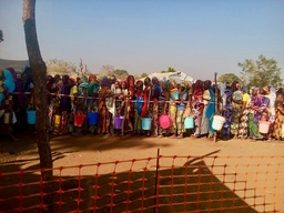 Food distribution in Kabo, CAR