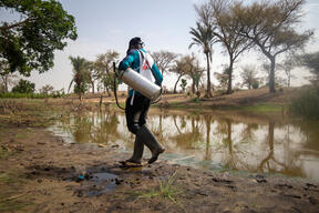 Niger: Treating water in communities to prevent malaria