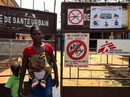 Health clinic for children in the PK 5 neighborhood of Bangui