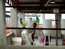 Ebola, Sierra Leone, Case Management Center in Bo, Nov 2014