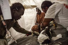Malaria and malnutrition in South Sudan, Bentiu PoC, Sept 2015 Brendan Bannon.
