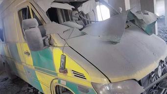 Bombing of Hama Central Sham hospital in southern Idlib governorate