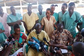 Baby Nubia Is Released From MSF Clinic in Conakry