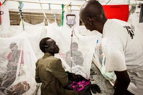 Malaria and malnutrition in South Sudan, Bentiu PoC, Sept 2015 Brendan Bannon.