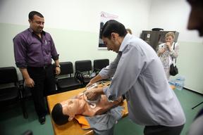 Intensive Care training, Al Shifa hospital, Gaza.