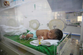 Taiz City, mother and child healthcare at Al Jamhouri hospital