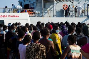 Migrant Route Augusta Italy 2014