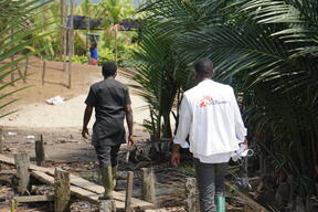 Cholera vaccination campaign in Enyenge, Southwest Cameroon