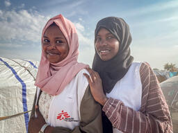 Sijood and Raheeb, Health promoters in Adré, Chad