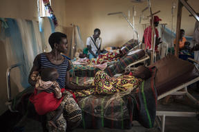 Measles Unit in Biringi Hospital, Ituri Province