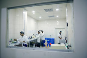 MSF bio lab at MSF’s Aden hospital