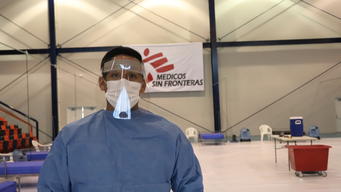 MSF installed a treatment center for COVID-19 in Tamauilpas.