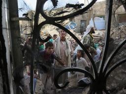 Destruction in Qataba - Yemen 2015
