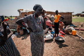 Displaced people in Abyei, South Sudan
