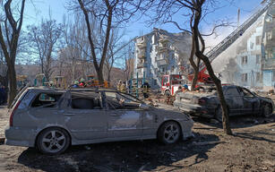 Missile attack on a residential building in Zaporizhzhia