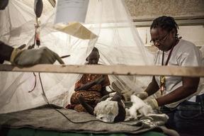 Malaria and malnutrition in South Sudan, Bentiu PoC, Sept 2015 Brendan Bannon.