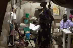 Malaria and malnutrition in South Sudan, Bentiu PoC, Sept 2015 Brendan Bannon.