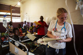 MSF Measles Intervention Bossangoa: Measles Hospital Ward