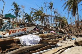Assessments by helicopter of several small islands north east of Panay Island.