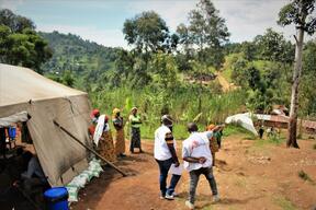 MSF's mobile clinic in Kinoni