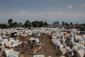 Living conditions in Lushagala displacement camp