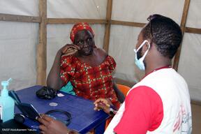 OPD consultation in Banki, Borno state