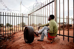 Musina temporary shelter for migrants