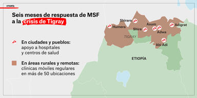 2. MSF response to the Tigray crisis: map (SPA)
