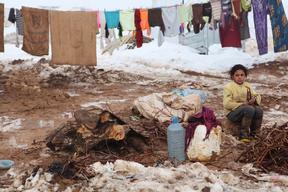 Harsh winter conditions for refugees in Lebanon