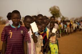Measles vaccination campaign in Yida refugees camp