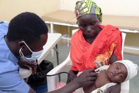 A child being treated in Pulka