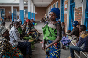 Aline Claudie, displaced in Kanyaruchinya just outside Goma