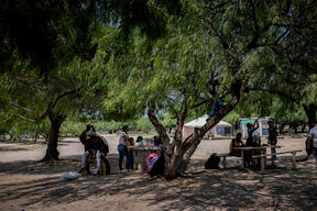Migrants in Reynosa, Mexico
