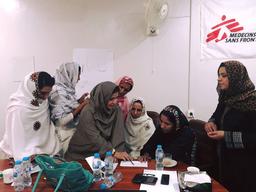 Oxytocin - Training session on the correct use of labour-inducing drugs.