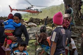 Mobile clinic at Kuni village in Dhading District