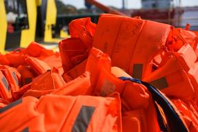 Life Jackets Aboard the Borbon Argus