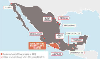 MSF projects in Mexico, 2018 - EN